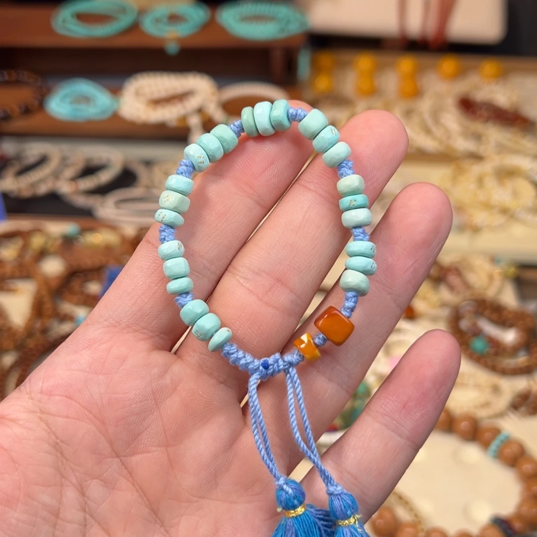 绿松石未镶嵌手链设计款