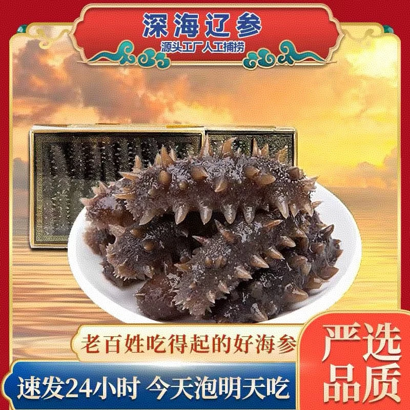 【到手61只送1只试吃】大连辽刺参5-6cm/只干海参冷水速发海参
