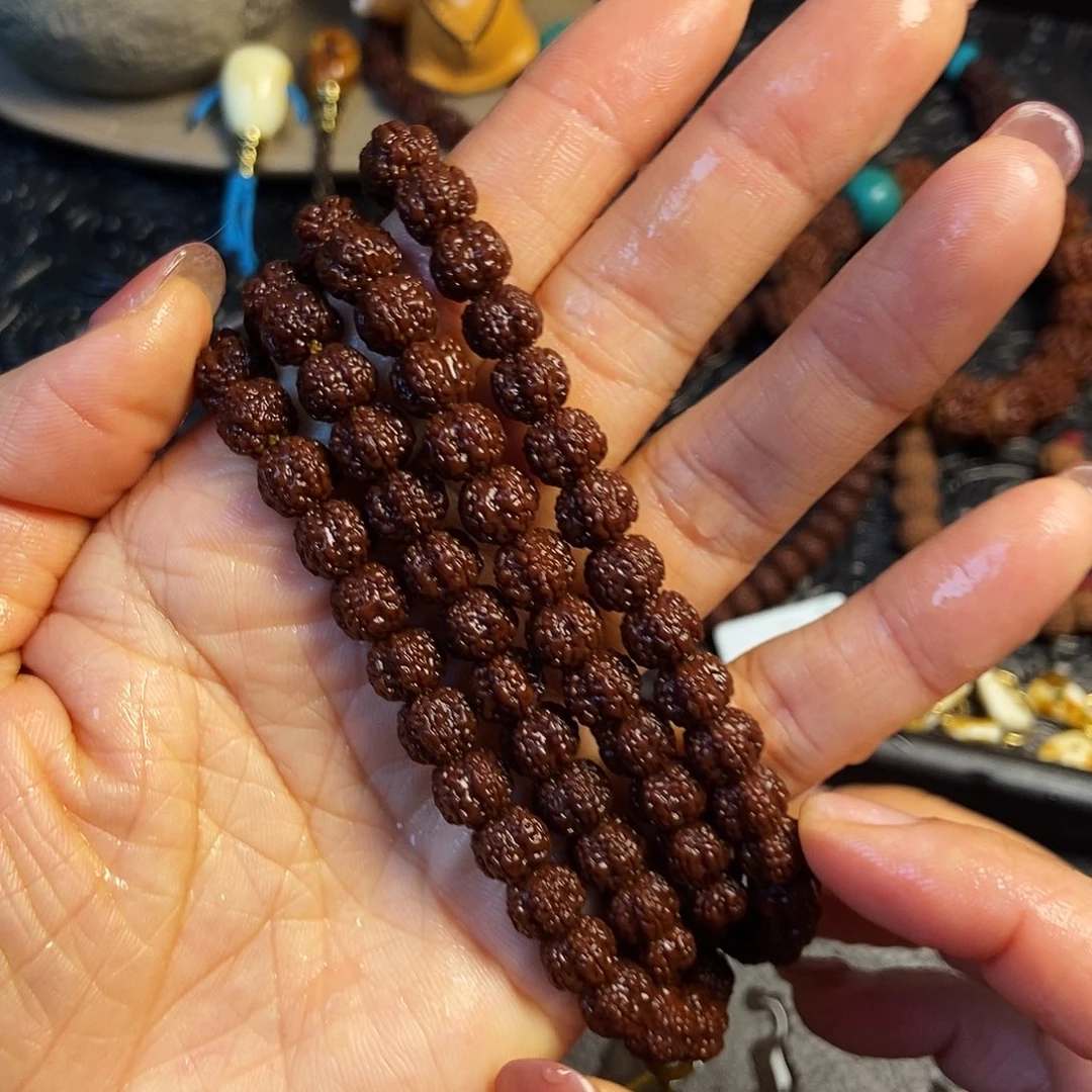 天***雄金刚菩提手串花王长串8.7