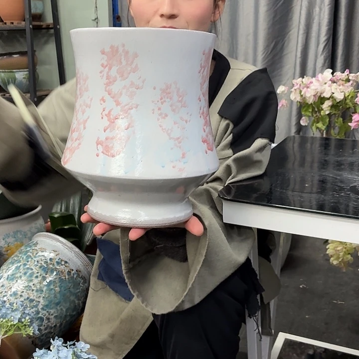 19×24 -粗陶花盆有孔-买买买