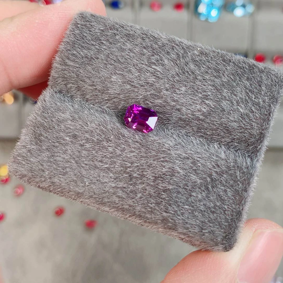 蓝宝石裸石未镶嵌1.2ct 无烧妖孽紫蓝宝石