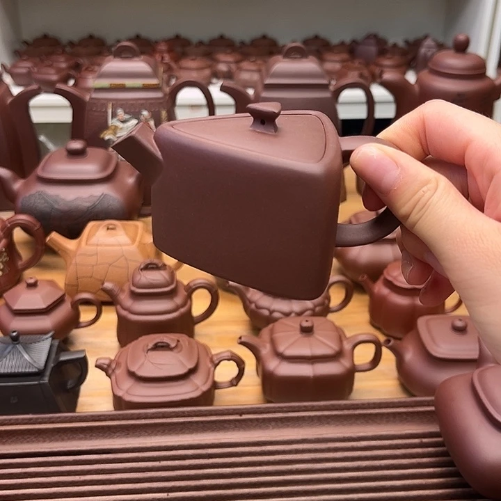 茶壶紫砂三角石瓢120cc