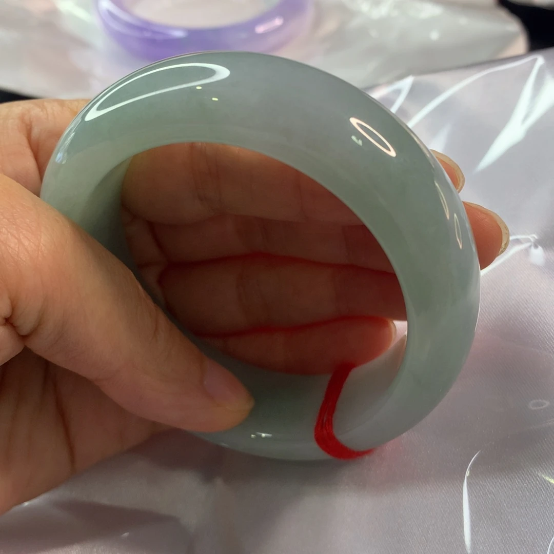 恒***心翡翠未镶嵌手镯翡翠手镯56