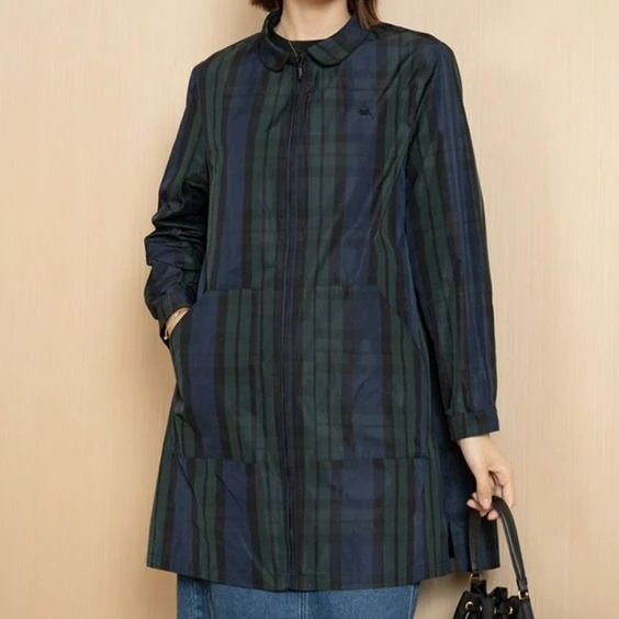 领镶边中长款风衣A23212506-1 FY