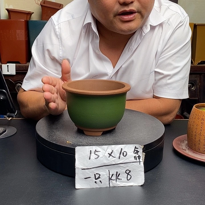 紫砂花盆货号一只K8