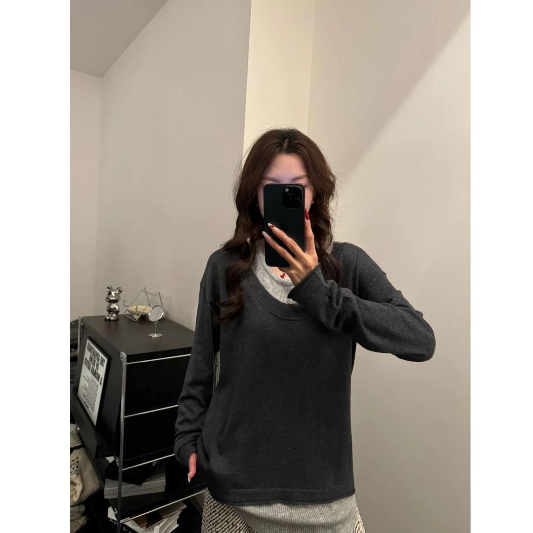 【叠穿神器】针织两件套 简约时尚 氛围感穿搭