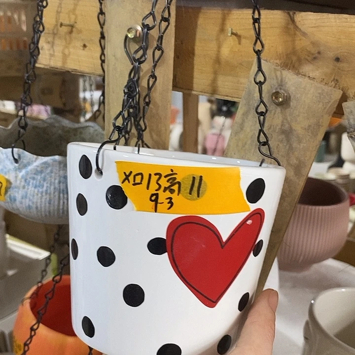 摆件陶陶盆有孔 瑕疵介意勿拍