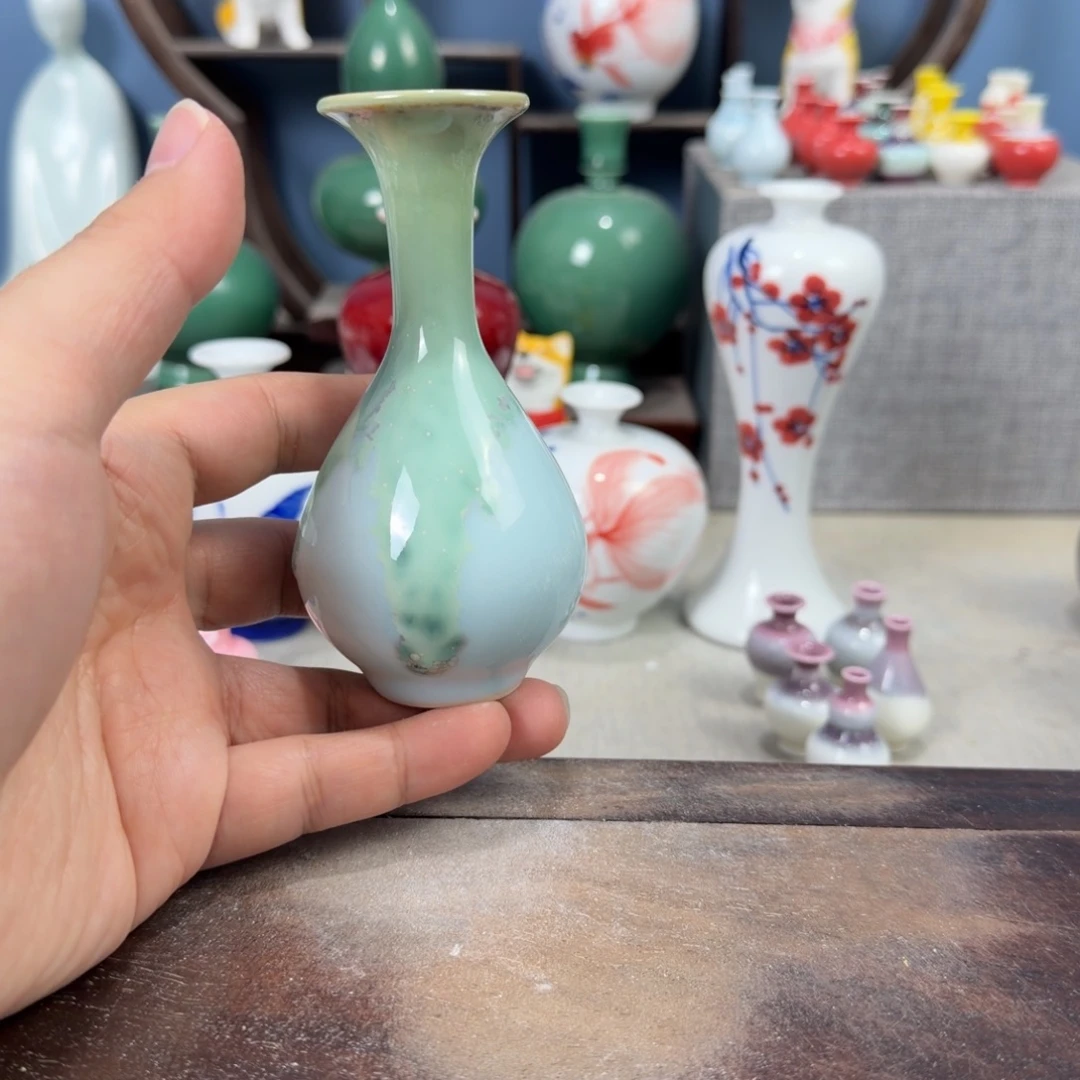 陶瓷手工小花器摆件