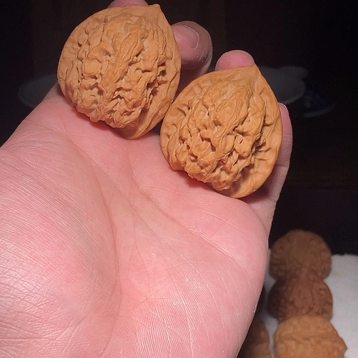 核桃手串/手链文玩核桃手把件梨木台