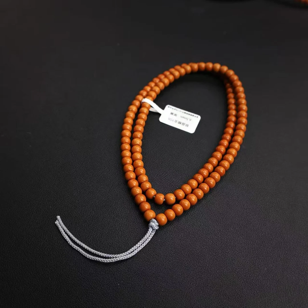 6.5mm 橄榄核尖文玩108苹果珠型高油高密