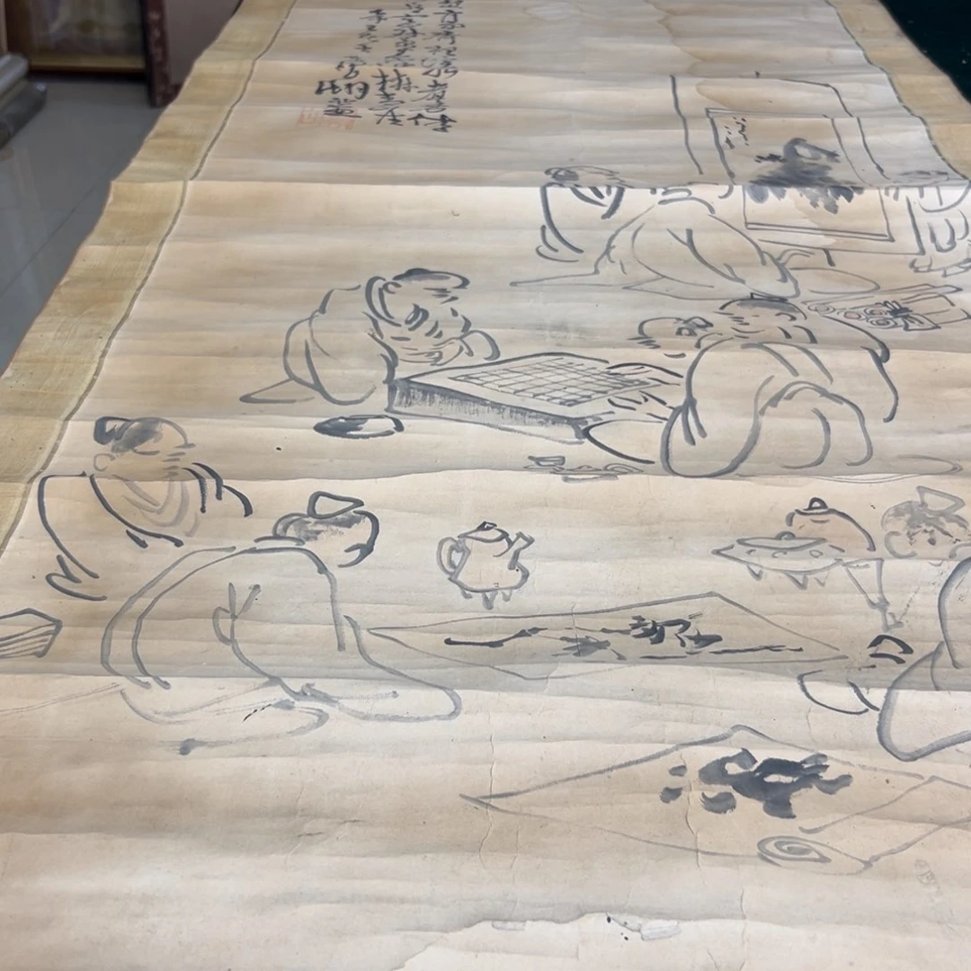 卷轴画葫*娃恭喜发财恭喜发财恭喜发财恭喜