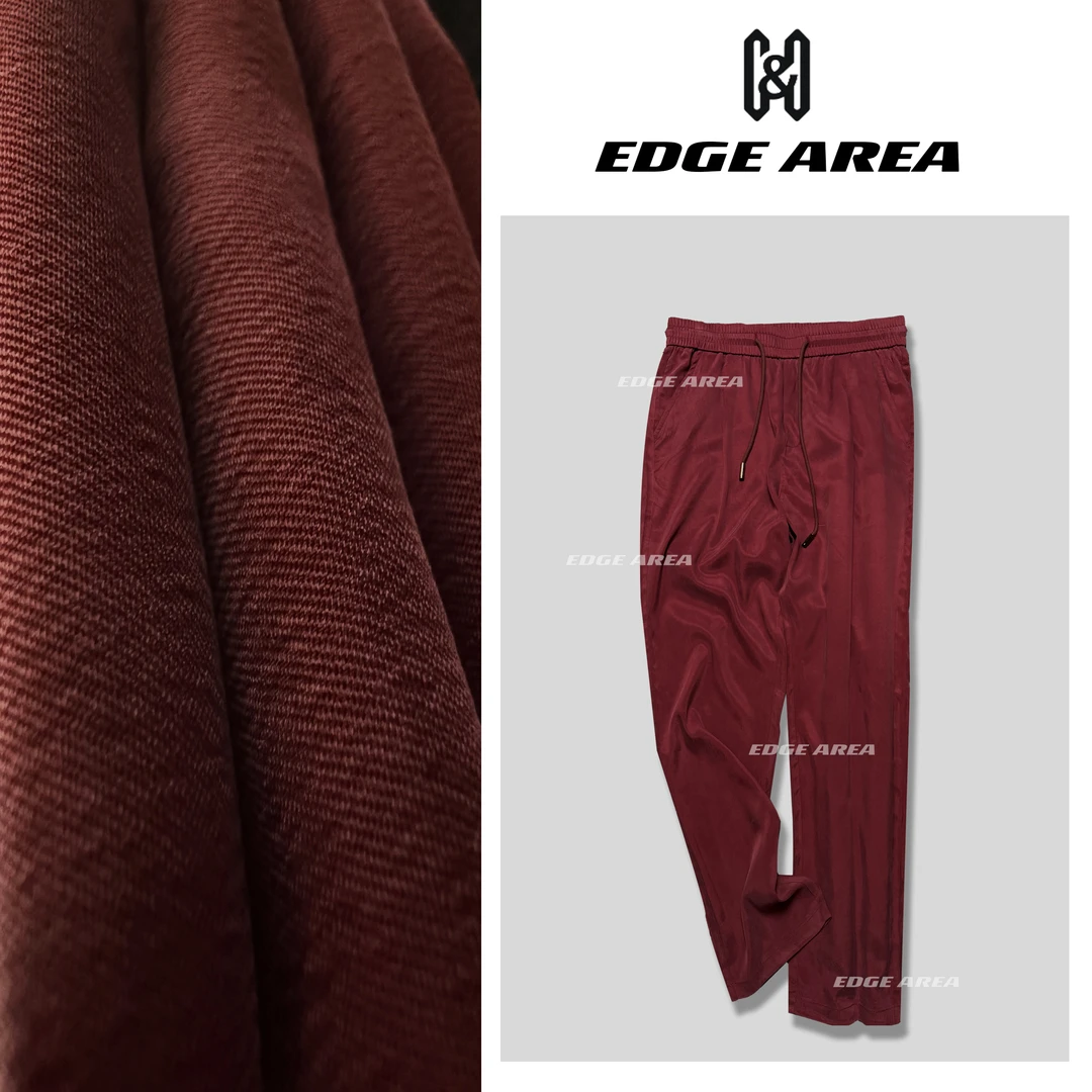 罗*意/晨雾系列铜氨丝夏季轻薄垂感直筒休闲裤2519