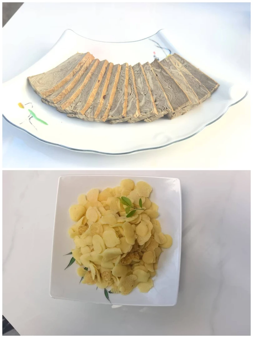 素牛肉拼小豆饼，豆香浓郁.口感鲜美。