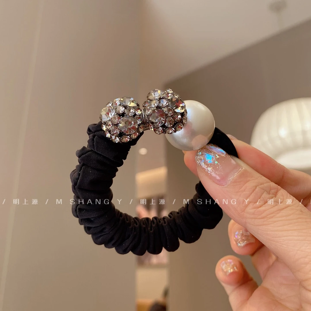 M1090夏季新款黑色大肠发圈气质百搭头饰仙女清新网红时尚