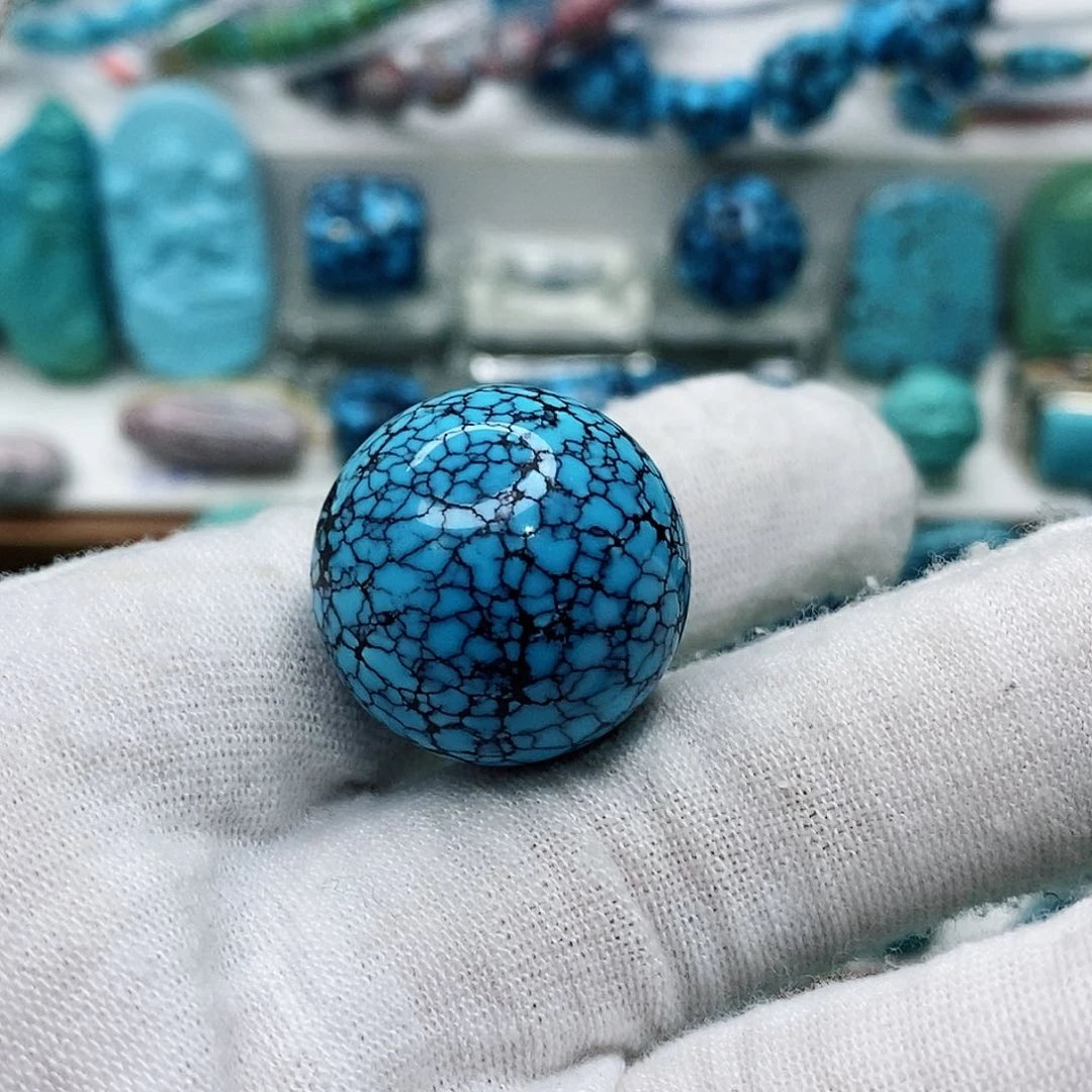 绿松石珠宝奇石未镶嵌念****！