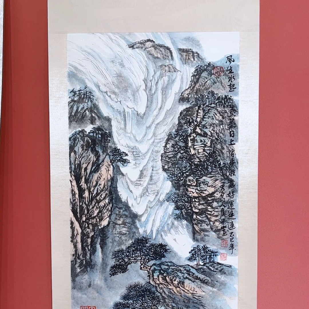 国画侯果山老师亲笔手绘作品朵