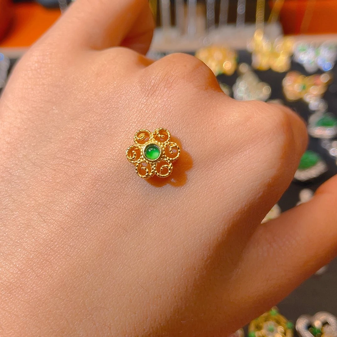 翡翠银S925镶嵌颈饰