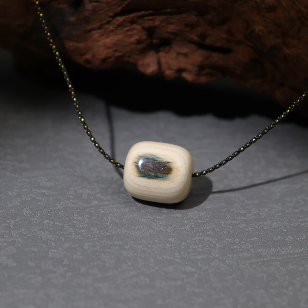 猛犸牙挂件·蓝眼睛单珠锁骨绳·SMM0701