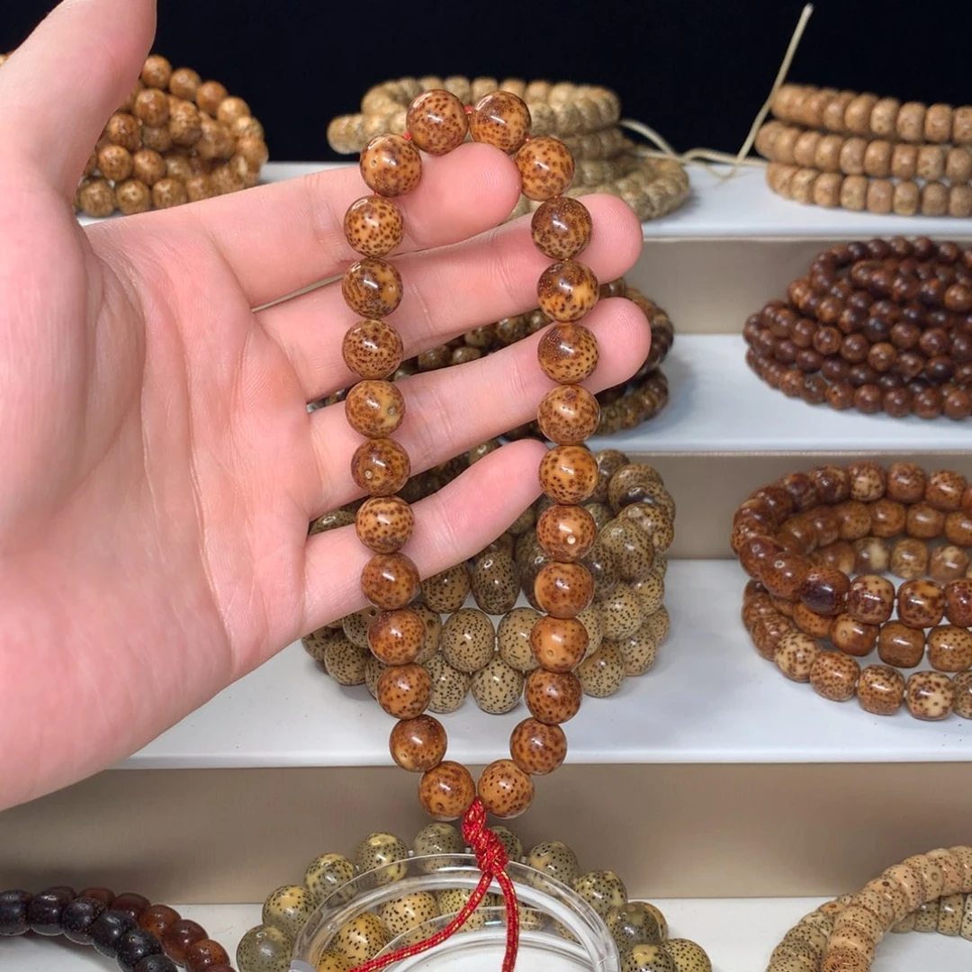 吊坠星月菩提11圆珠陈籽手持