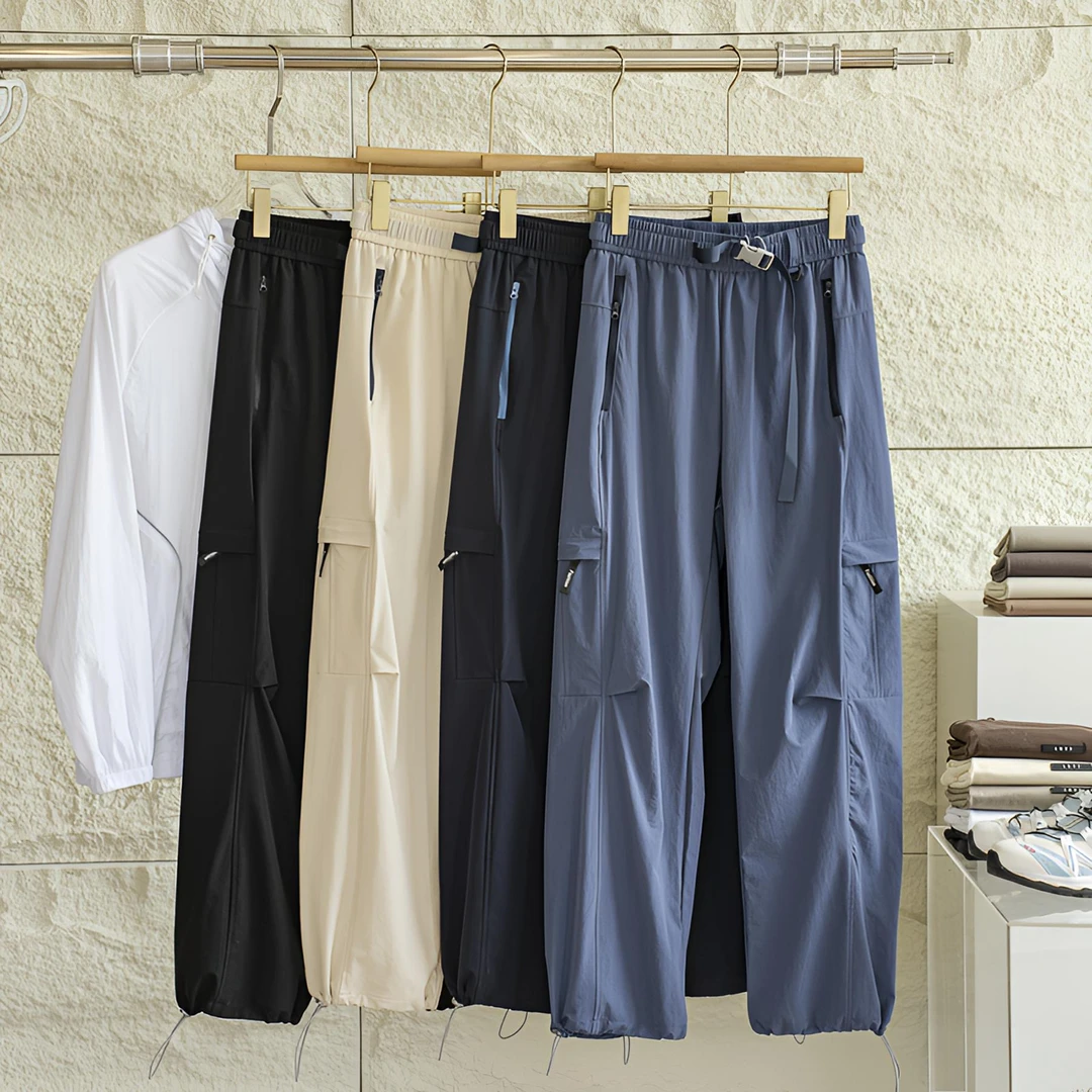 冰柔丝滑！男女情侣机能风户外工装弹力速干吸湿透气伞兵裤休闲裤