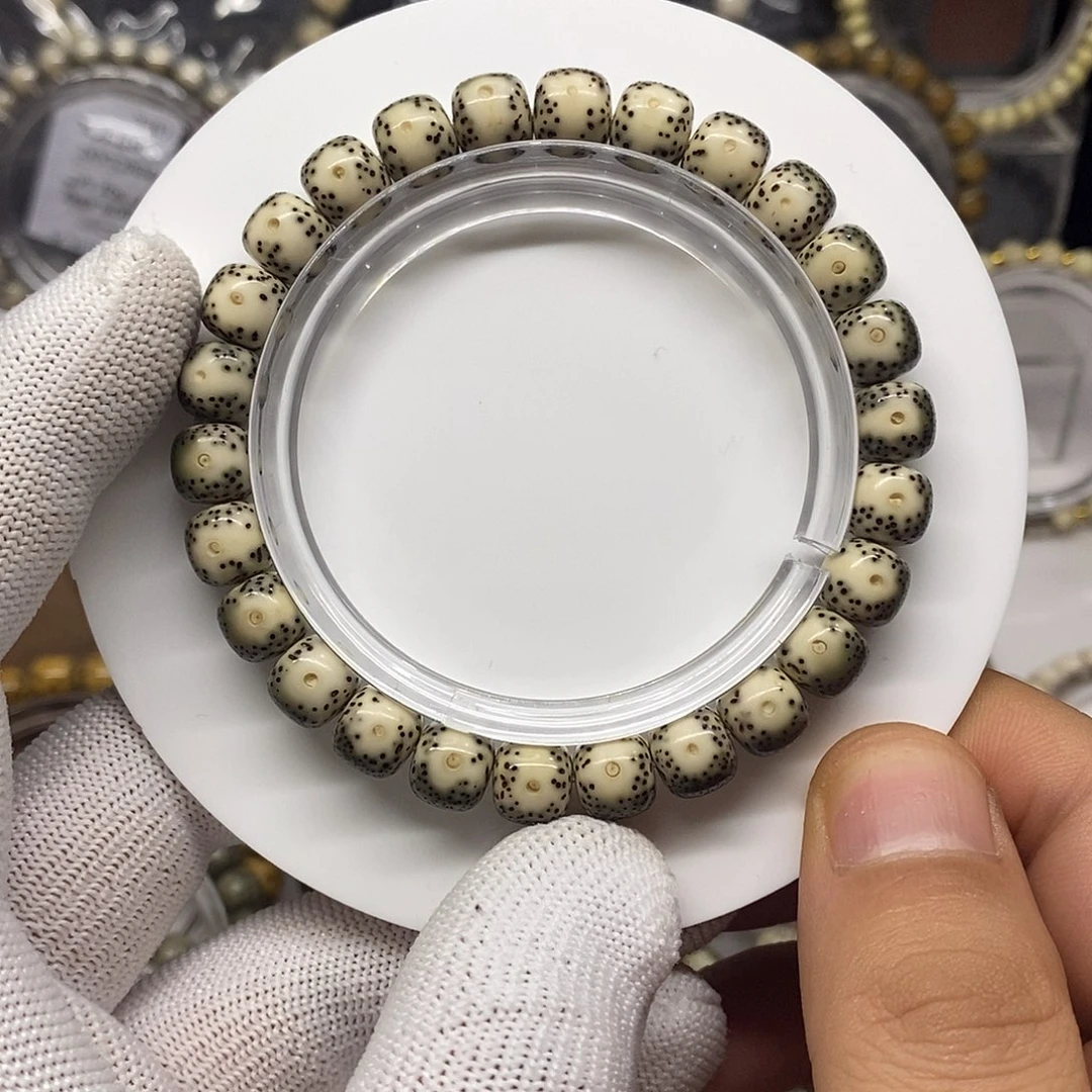 手串星月菩提青花绿包白