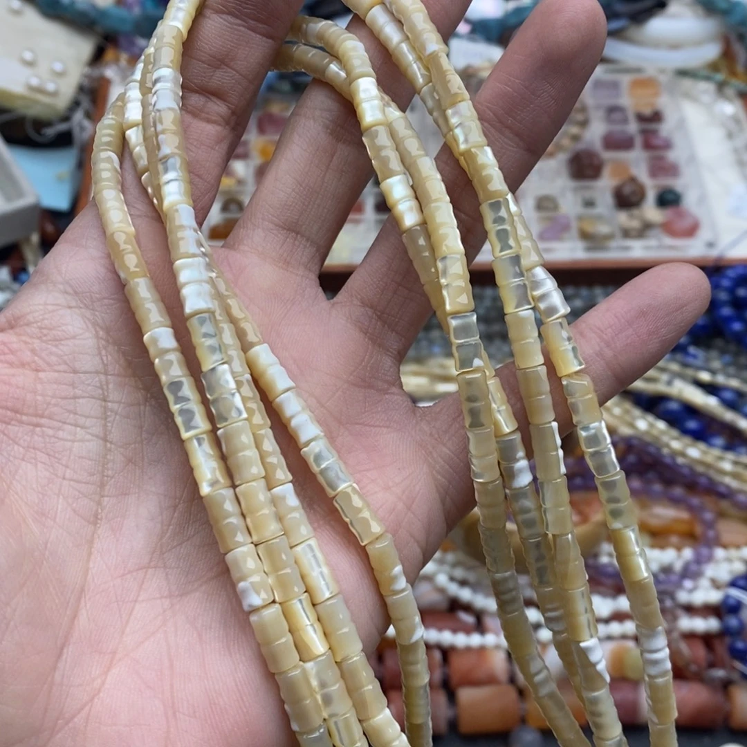 玛瑙/玉髓未镶嵌珠宝半成品一条天然精品5×8老鱼骨节节