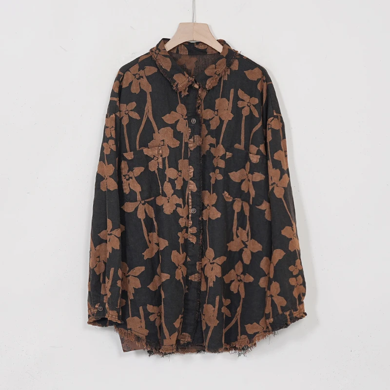 【蓉哥出品】汉麻印花衬衫P54