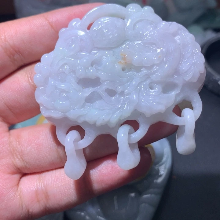 翡翠未镶嵌颈饰保真天然a货翡翠