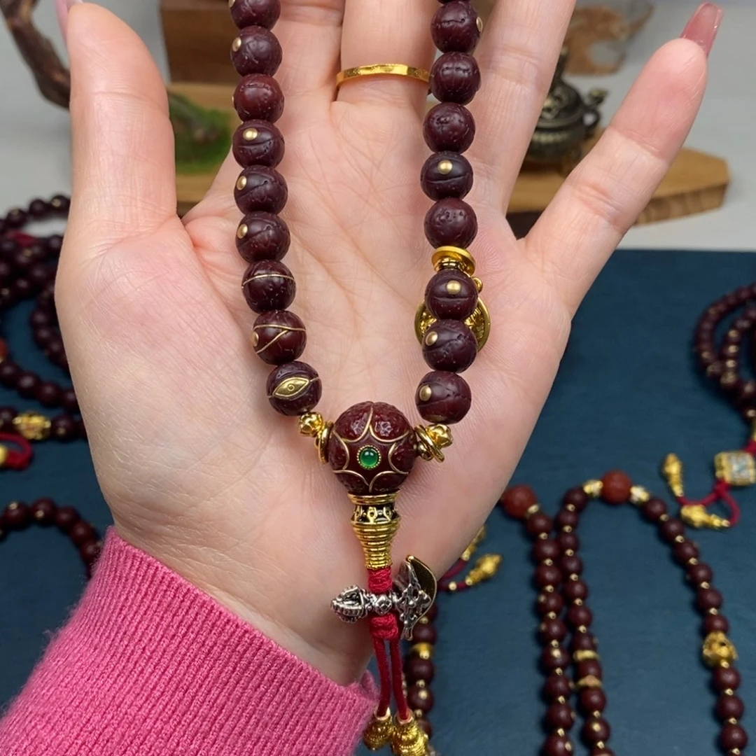 手串凤眼菩提手持金钉简配9.5
