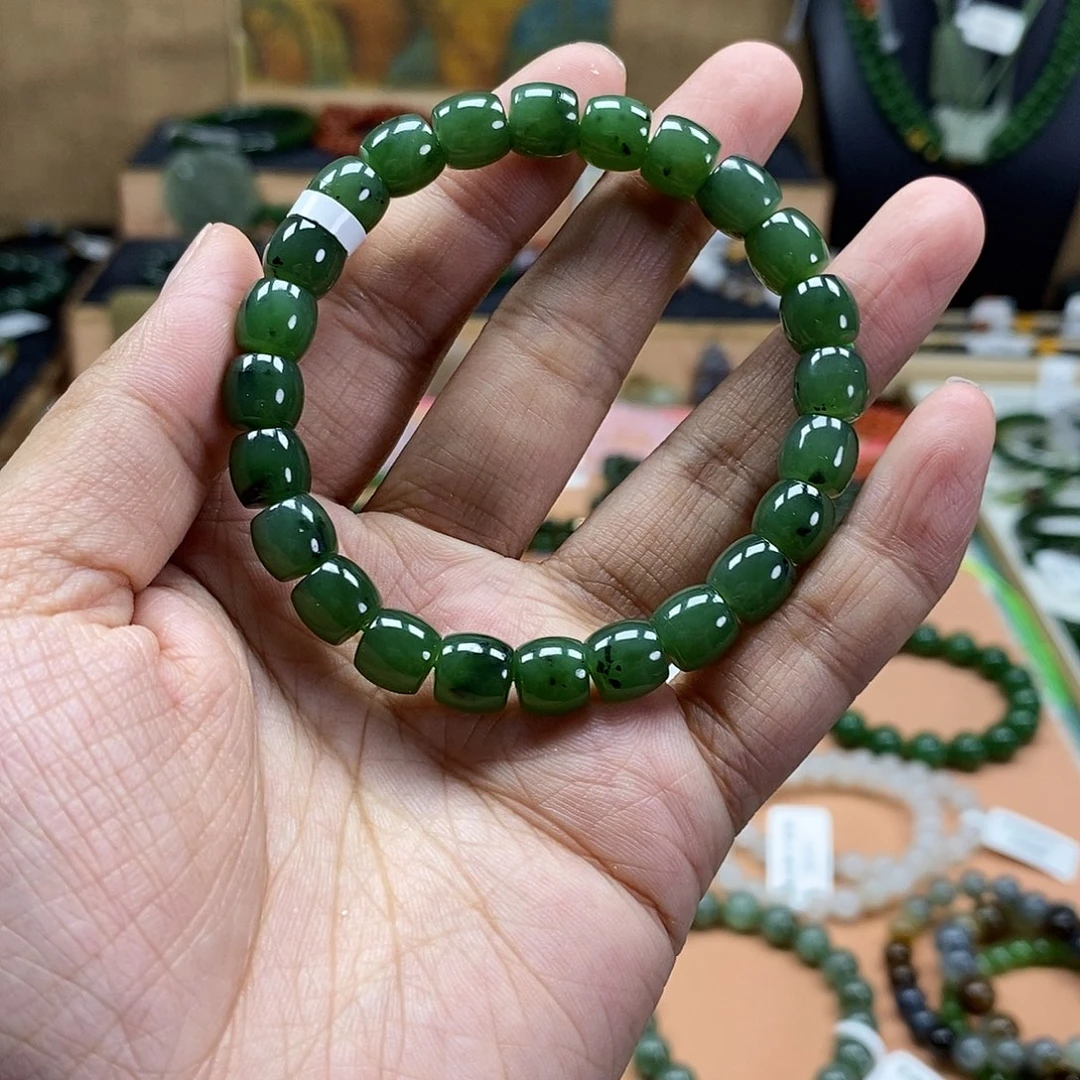 和田玉（碧玉）未镶嵌颈饰8mm