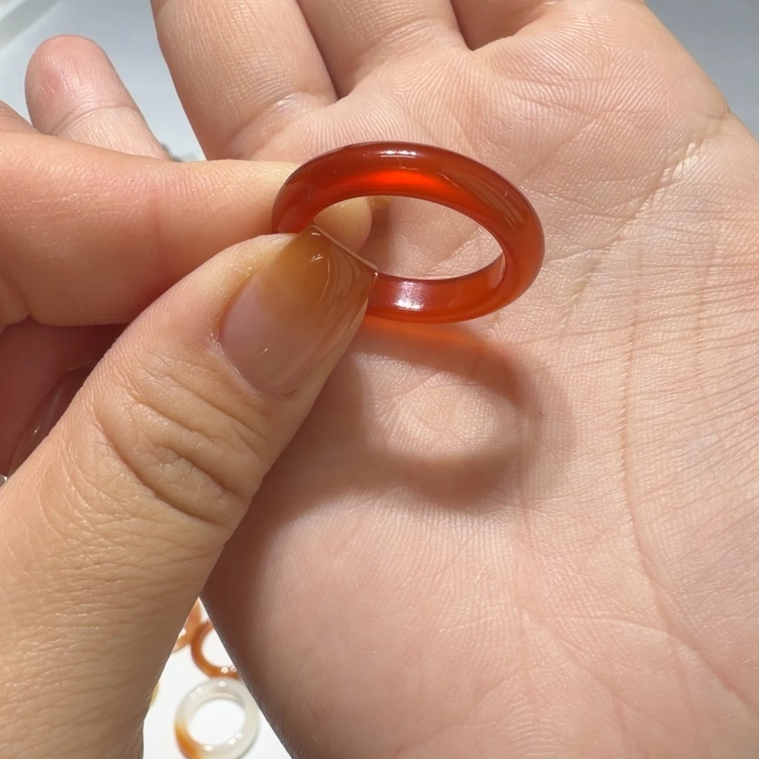 玛瑙/玉髓未镶嵌戒指港21/内19.4/不退换