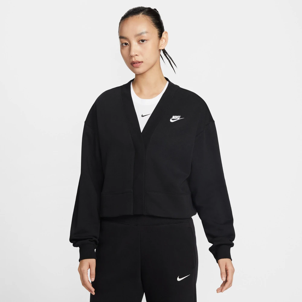 NIKE耐克女子AS W NSW CLUB FLC LOOSE CARDIG外套IF5456-010