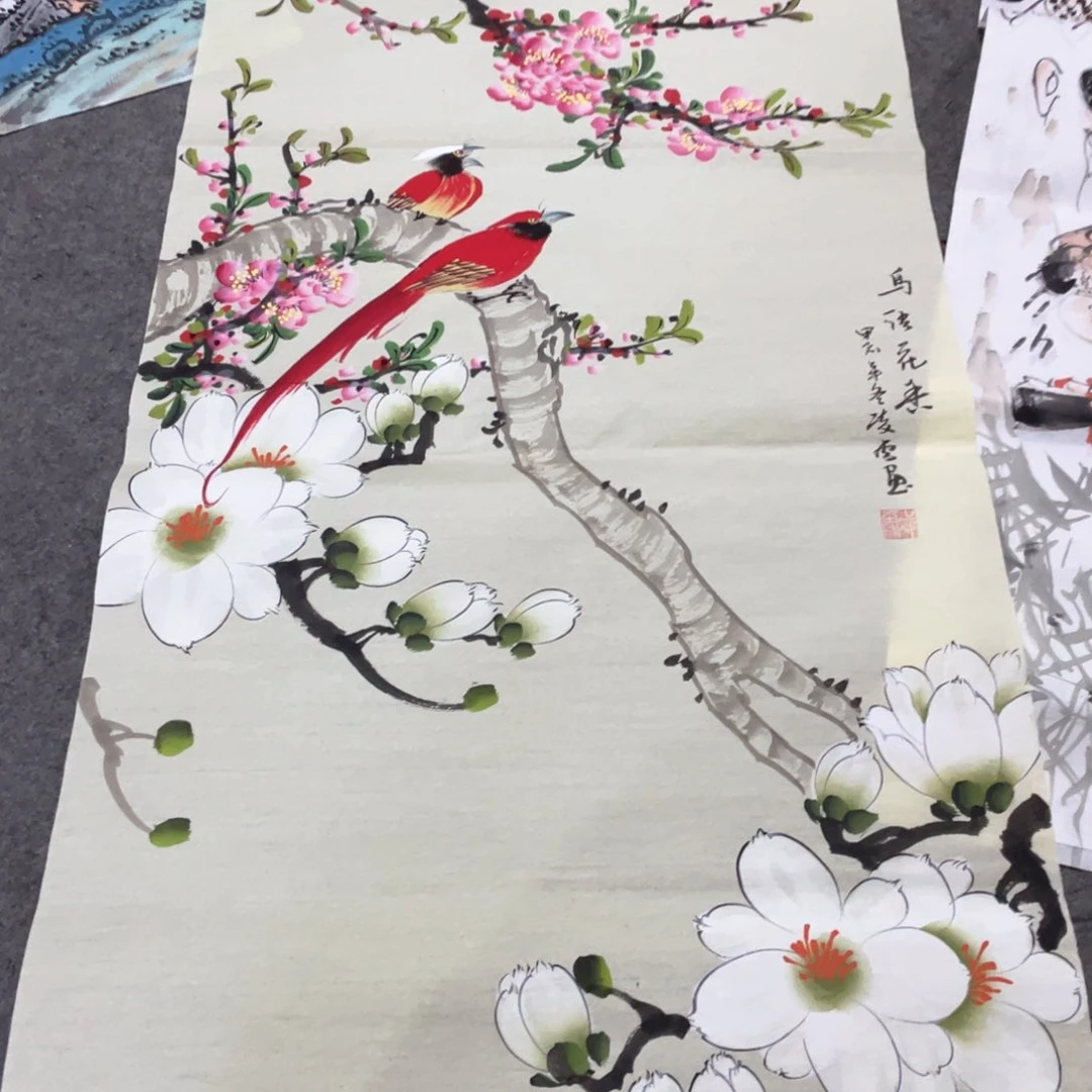 国画国画作品画心一张