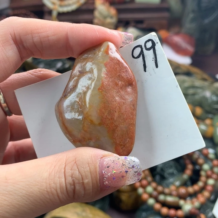 岫岩河磨玉（透闪石质玉）把件未镶嵌