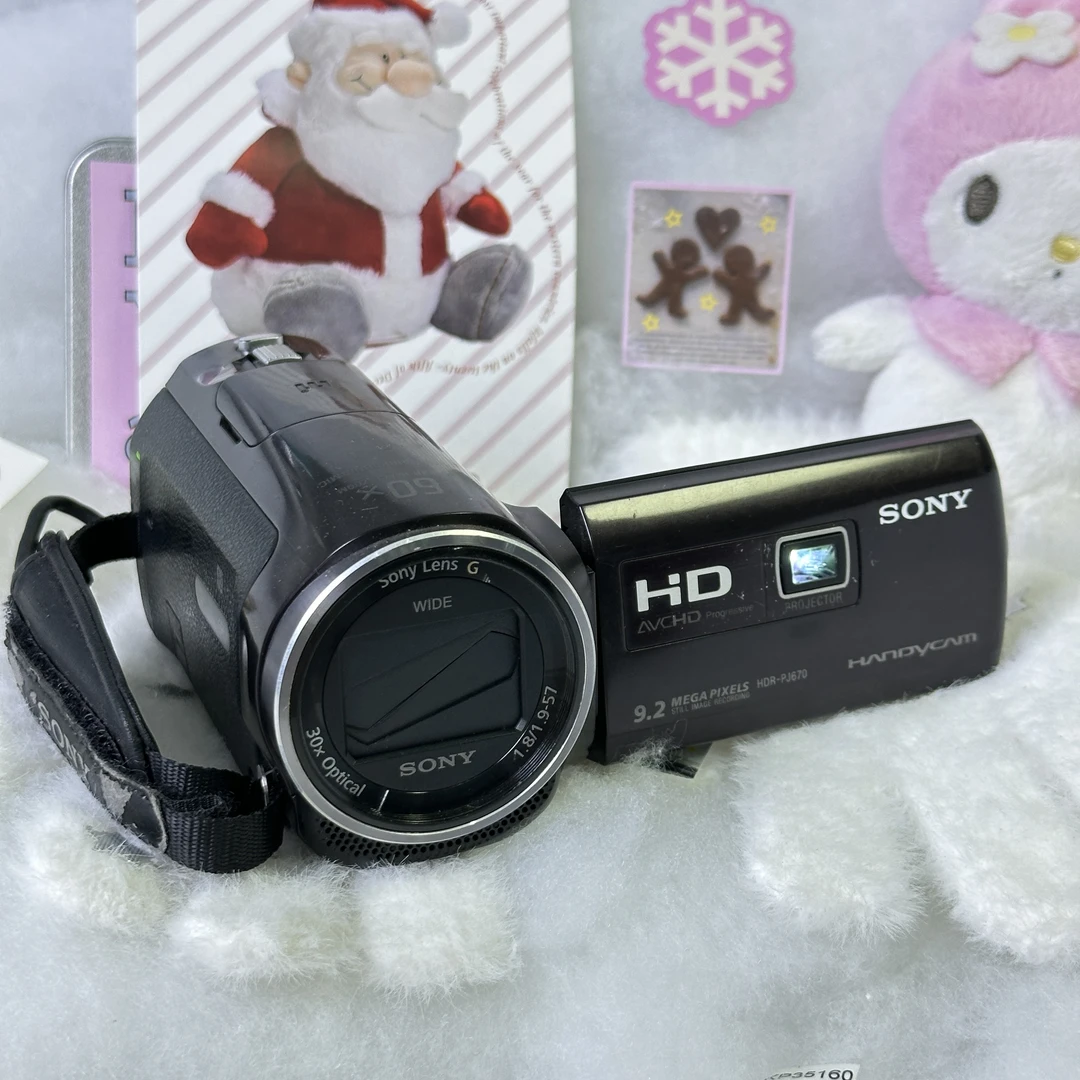 9新 Sony/索尼 复古dv翻转屏可自拍投影中文1080p 30倍光学变焦