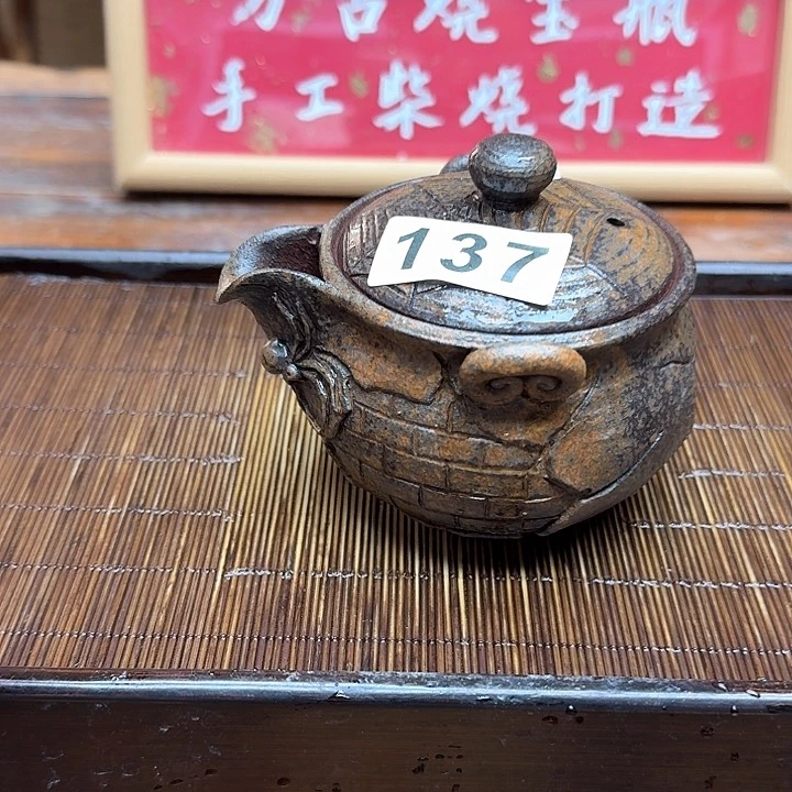 纯手工制作粗陶茶具