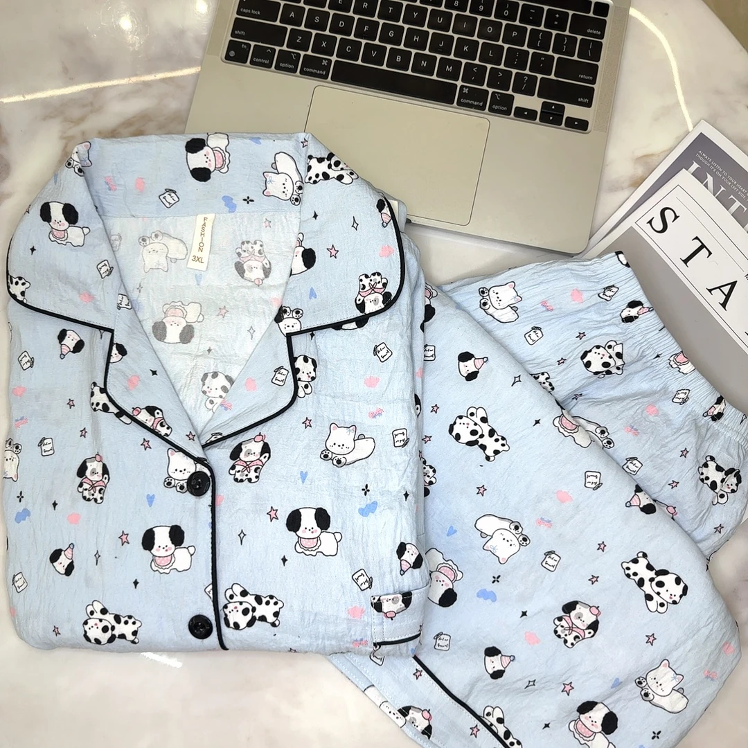 大码300斤可穿MM可穿睡衣女套装休闲时尚加肥大宽松家居服网红甜