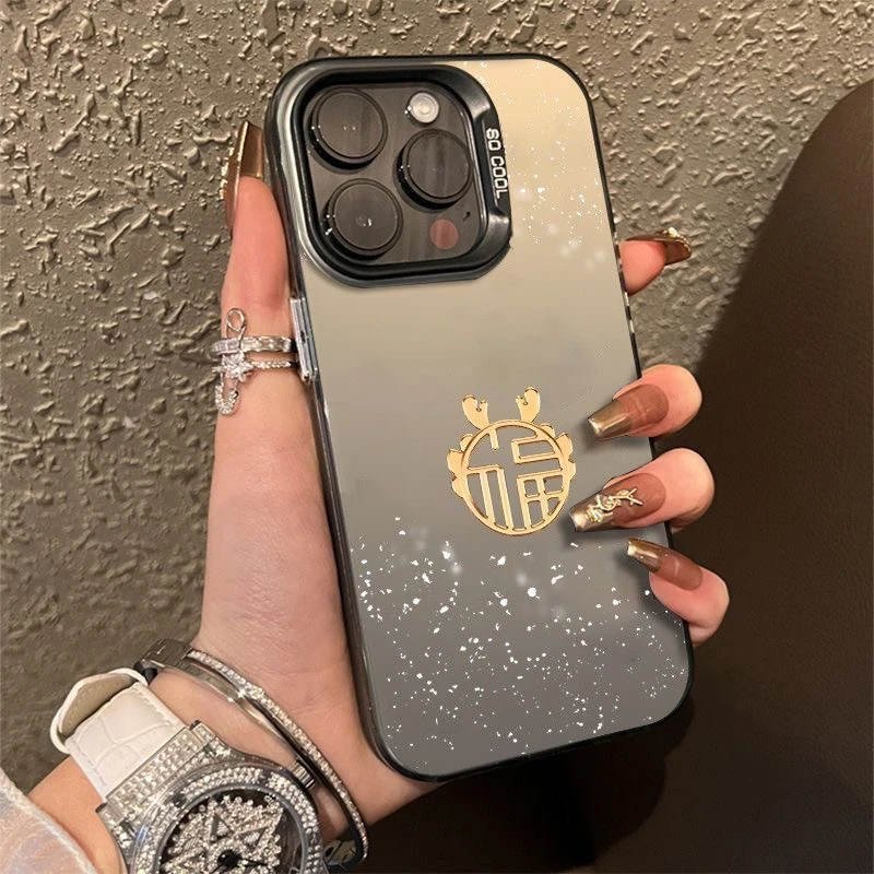 【彩银IMD】金色福兔手机壳适用苹果/华为/荣耀/VIVO/OPPO/小米红米