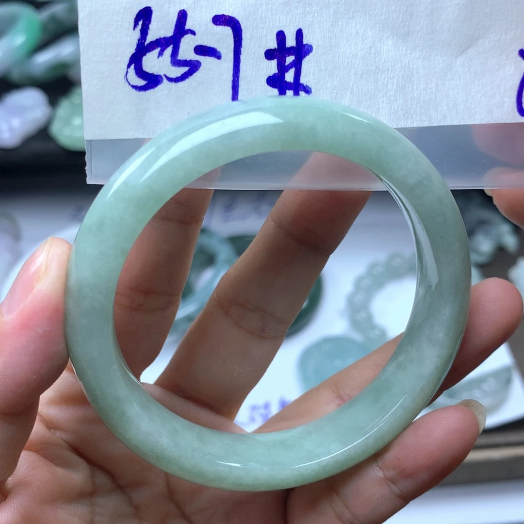 未镶嵌定制翡翠手镯55.7