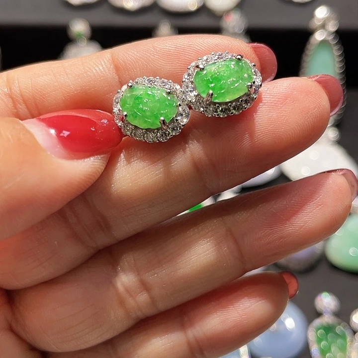 翡翠银S925镶嵌颈饰