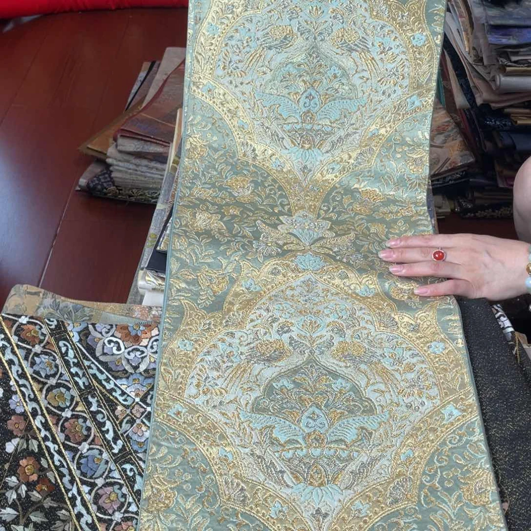 刺绣唐锦桑蚕丝正绢面料