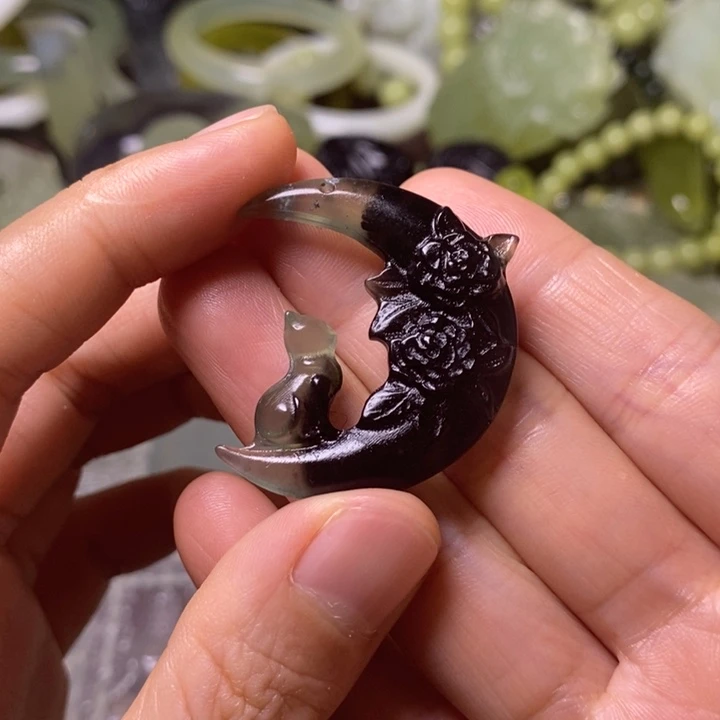 岫玉天然岫玉挂件未镶嵌