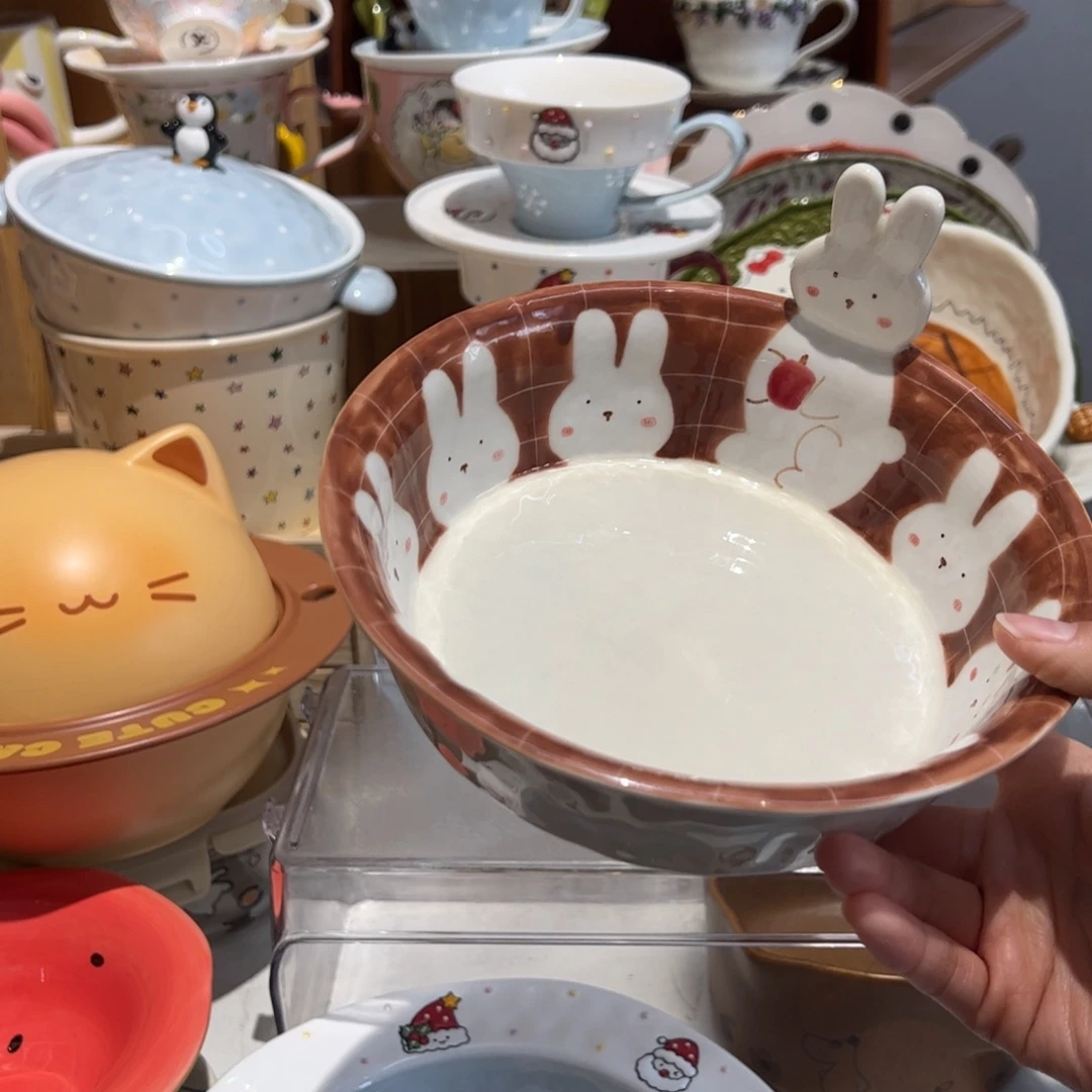 立体兔子碗