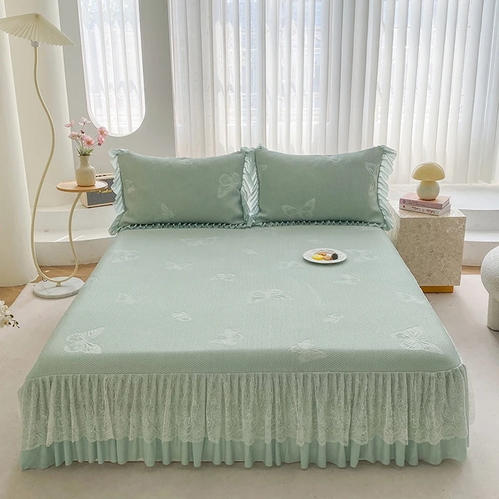 2025新款豆豆软凉席三件套床盖款空调席舒适凉快可机洗母婴可用