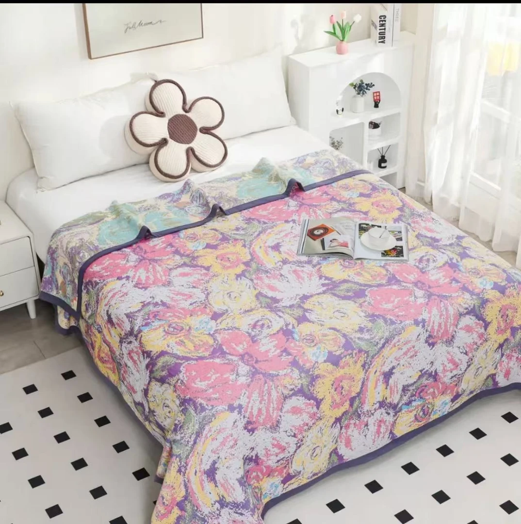 【娜塔莎】200cm X 230cm 多功能轻奢精梳棉细纱床盖