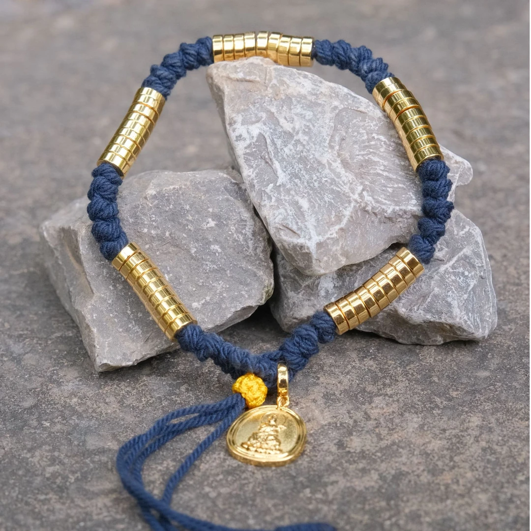 合金布艺手链 大兴善 十二生肖本命守护 盘缠手绳