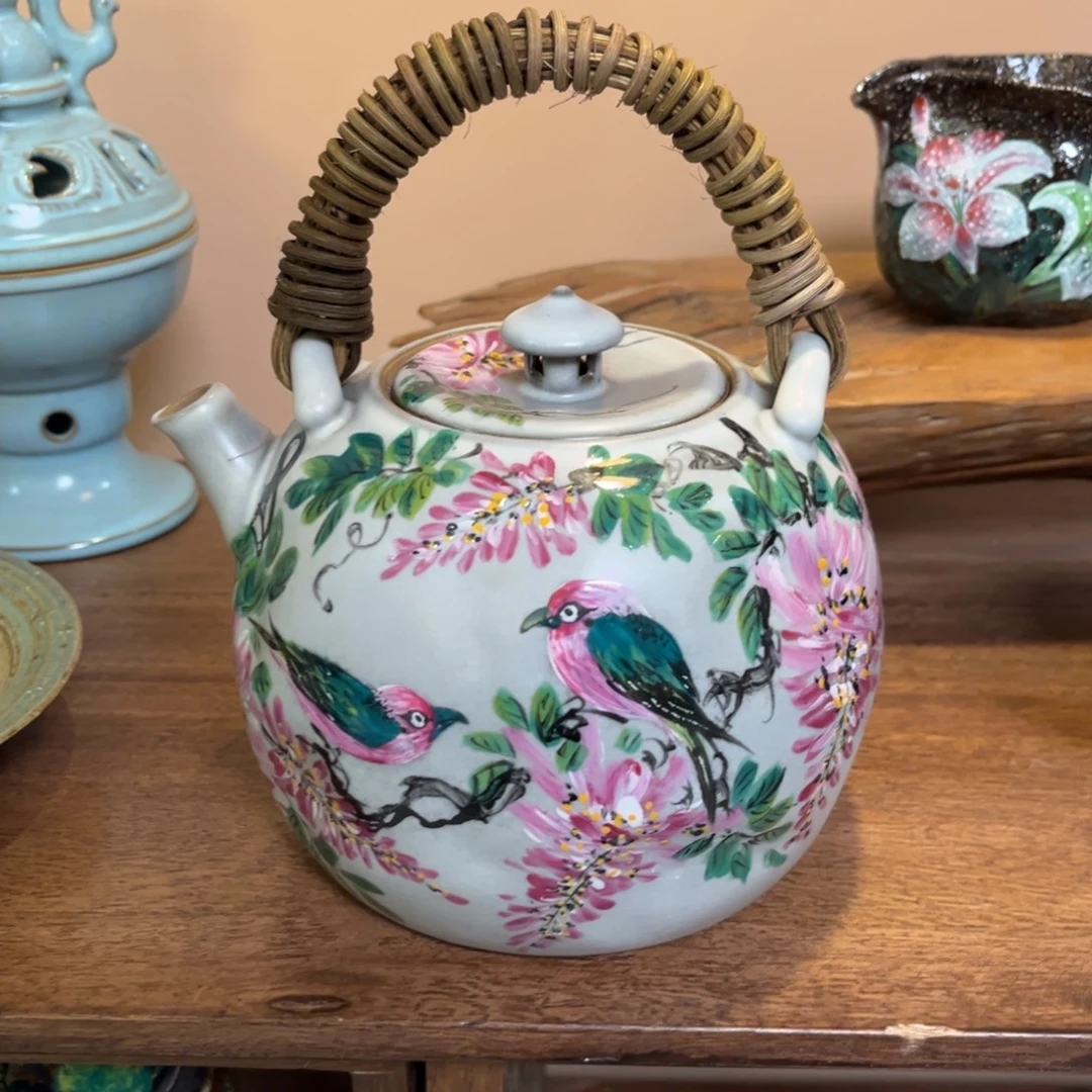 柴烧手工手绘陶瓷