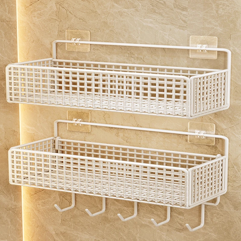 卫生间置物架壁挂式免打孔墙上浴室架子洗手间厕所洗漱台收纳架