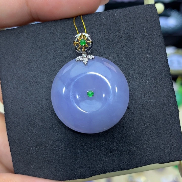 18K金镶嵌手链翡翠翡翠