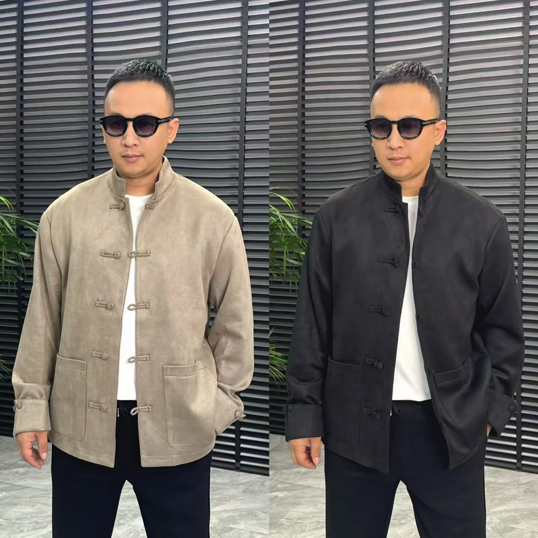 张先生欧货•30861秋季男士商务休闲微宽松中式立领外套